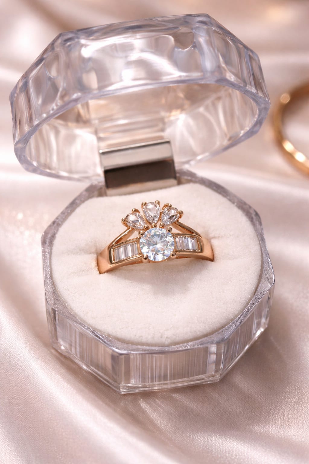 Luxury Floral Adjustable Ring 🌸