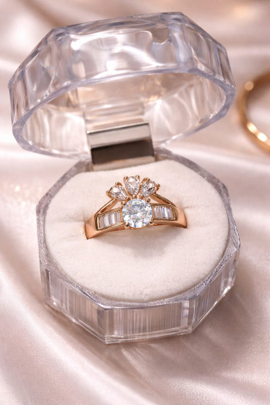 Luxury Floral Adjustable Ring 🌸