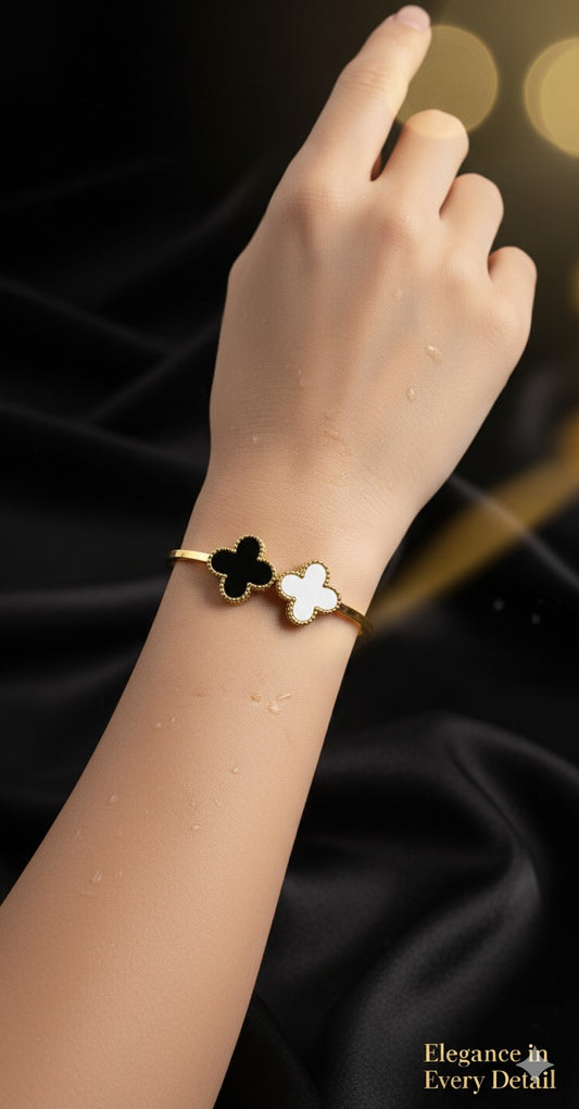 Premium 1 Carat Clover Charm Bracelet✨