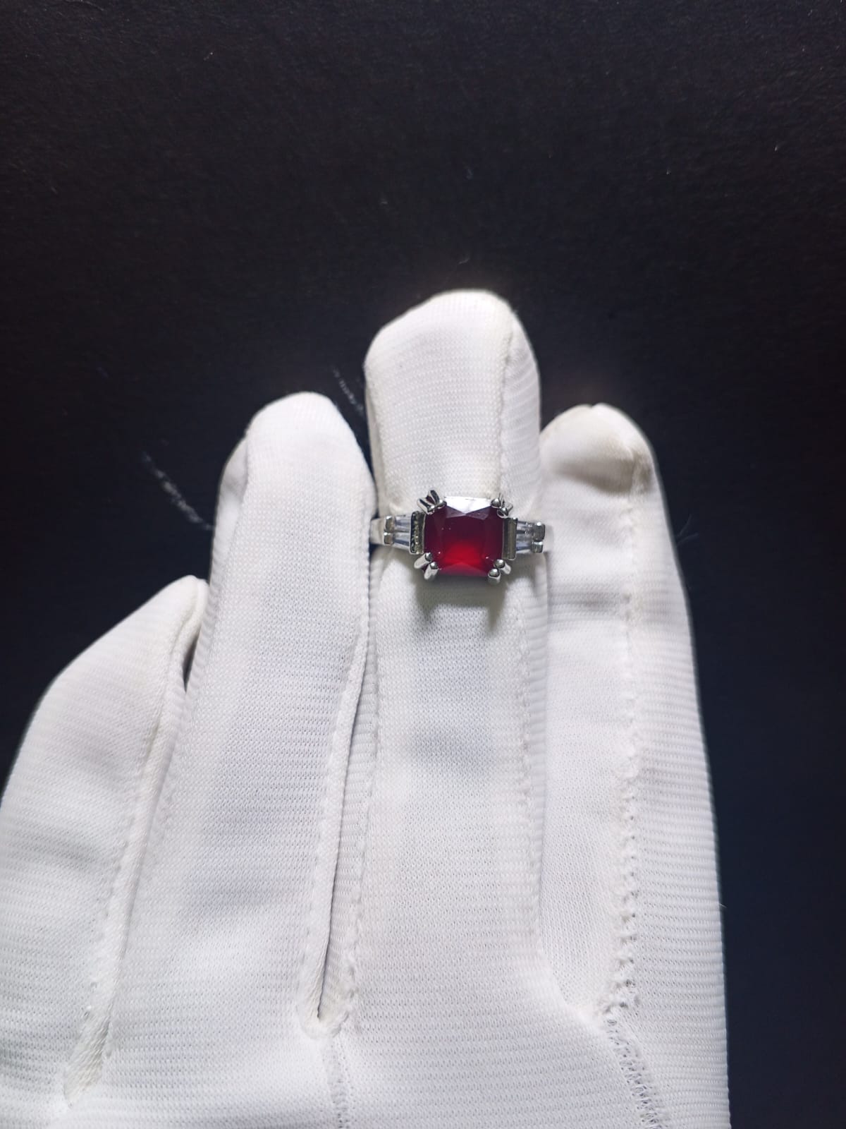 Adjustable Ruby Statement Ring – Gold & Silver