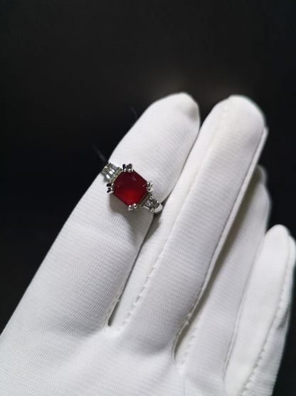 Adjustable Ruby Statement Ring – Gold & Silver