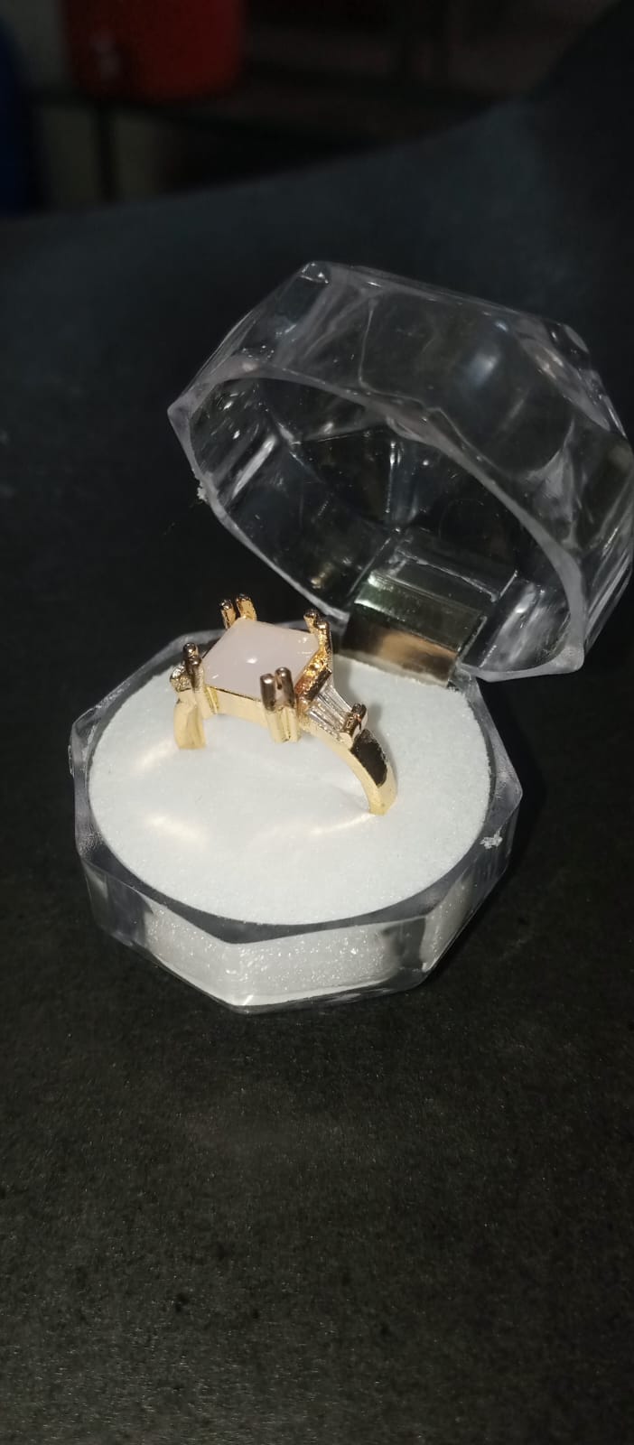 Adjustable Vanilla Statement Ring