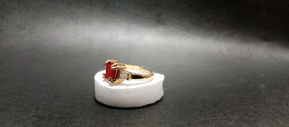Adjustable Ruby Statement Ring – Gold & Silver