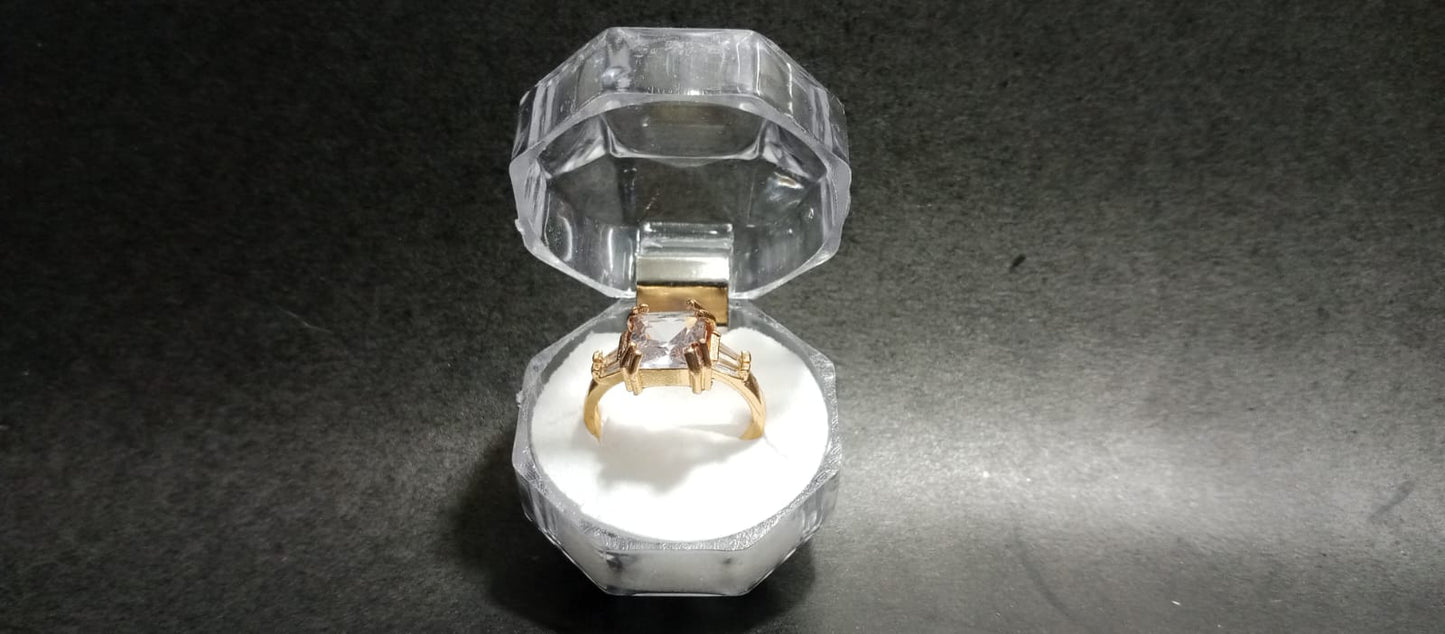 Pure Shine Crystal Adjustable Ring 🤍