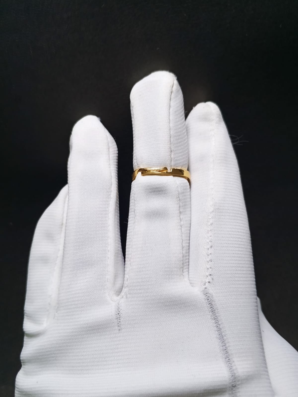 Aqua Luxe Gold Statement Ring