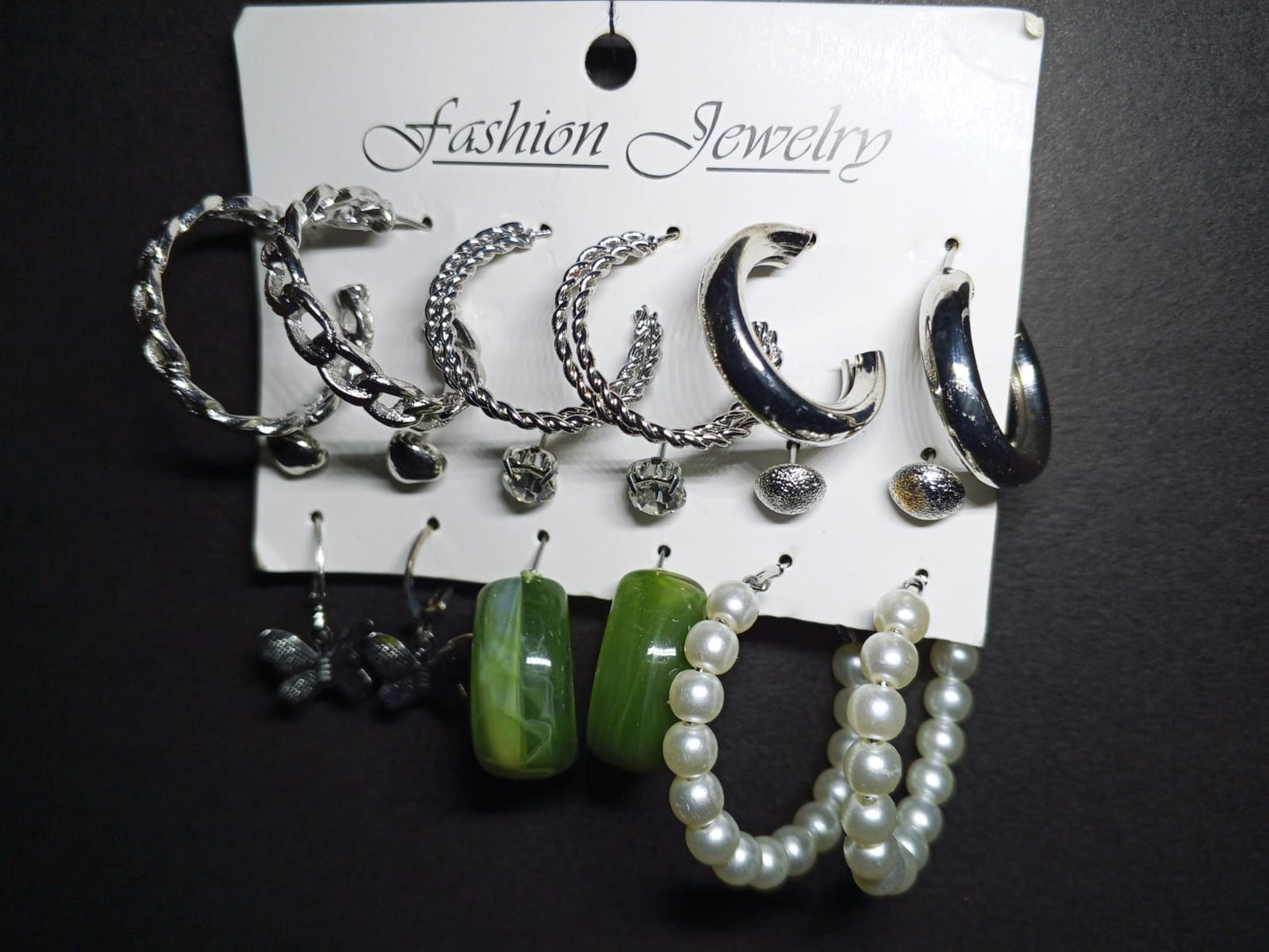 Silver Chic Mix - 6 Pair Earring Set ✨