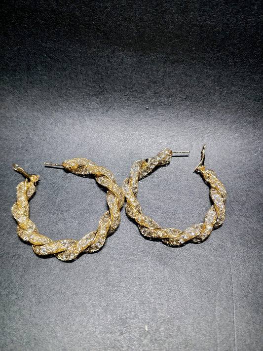 Twisted Hoops Earrings ✨️