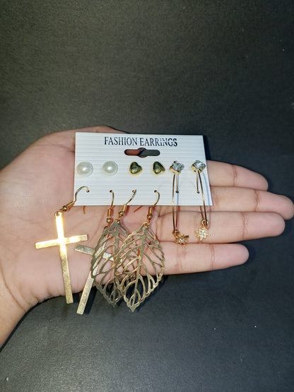 Golden Boho Charm - 6 pair Earring Set ✨